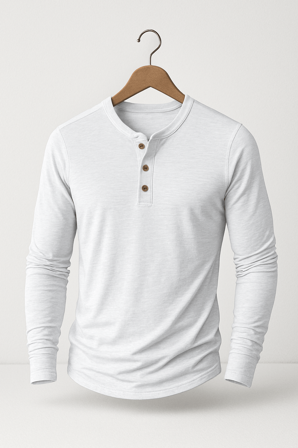 Edmund Men's Shirt – Soft Breathable Long Sleeve Henley for Everyday Style 3
