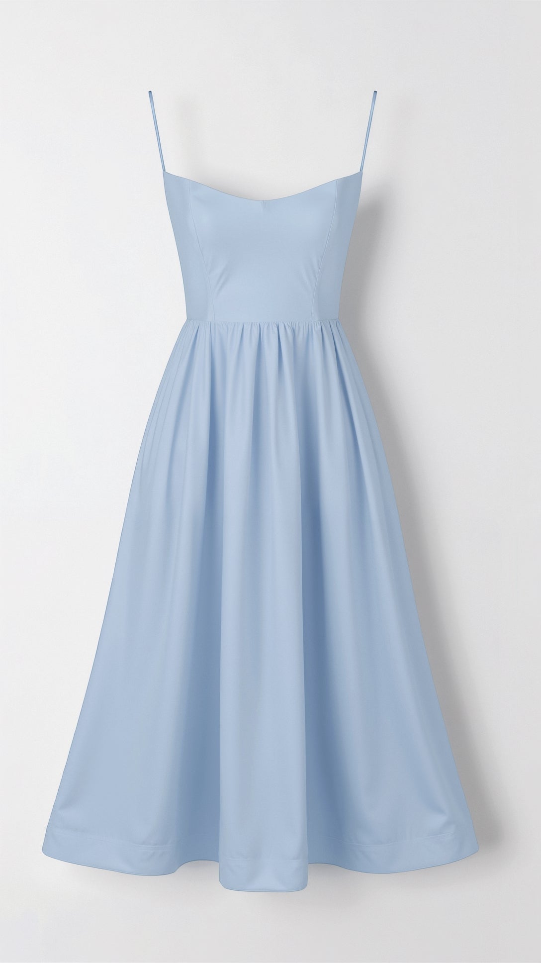 Elegant Flowing Midi Dress - Women's Summer Wedding Guest Dress, Soft Fabric, Relaxed Fit 8