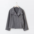 Women’s Short Trench Coat – Elegant Double-Breasted