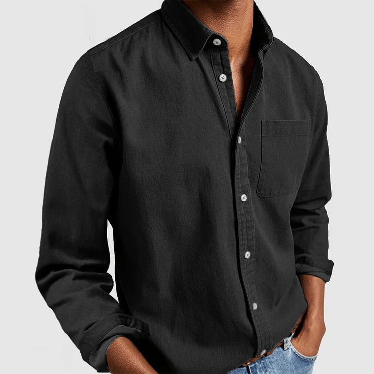 Fynn Men's Long Sleeve Shirt – Classic, Comfortable & Versatile Wardrobe Essential 12