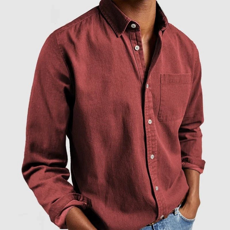 Fynn Men's Long Sleeve Shirt – Classic, Comfortable & Versatile Wardrobe Essential 13