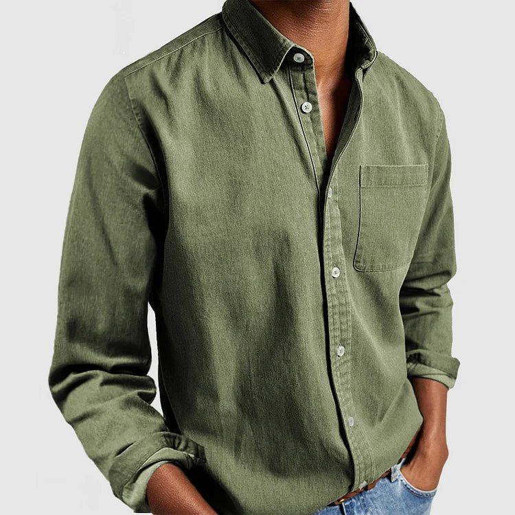 Fynn Men's Long Sleeve Shirt – Classic, Comfortable & Versatile Wardrobe Essential 14