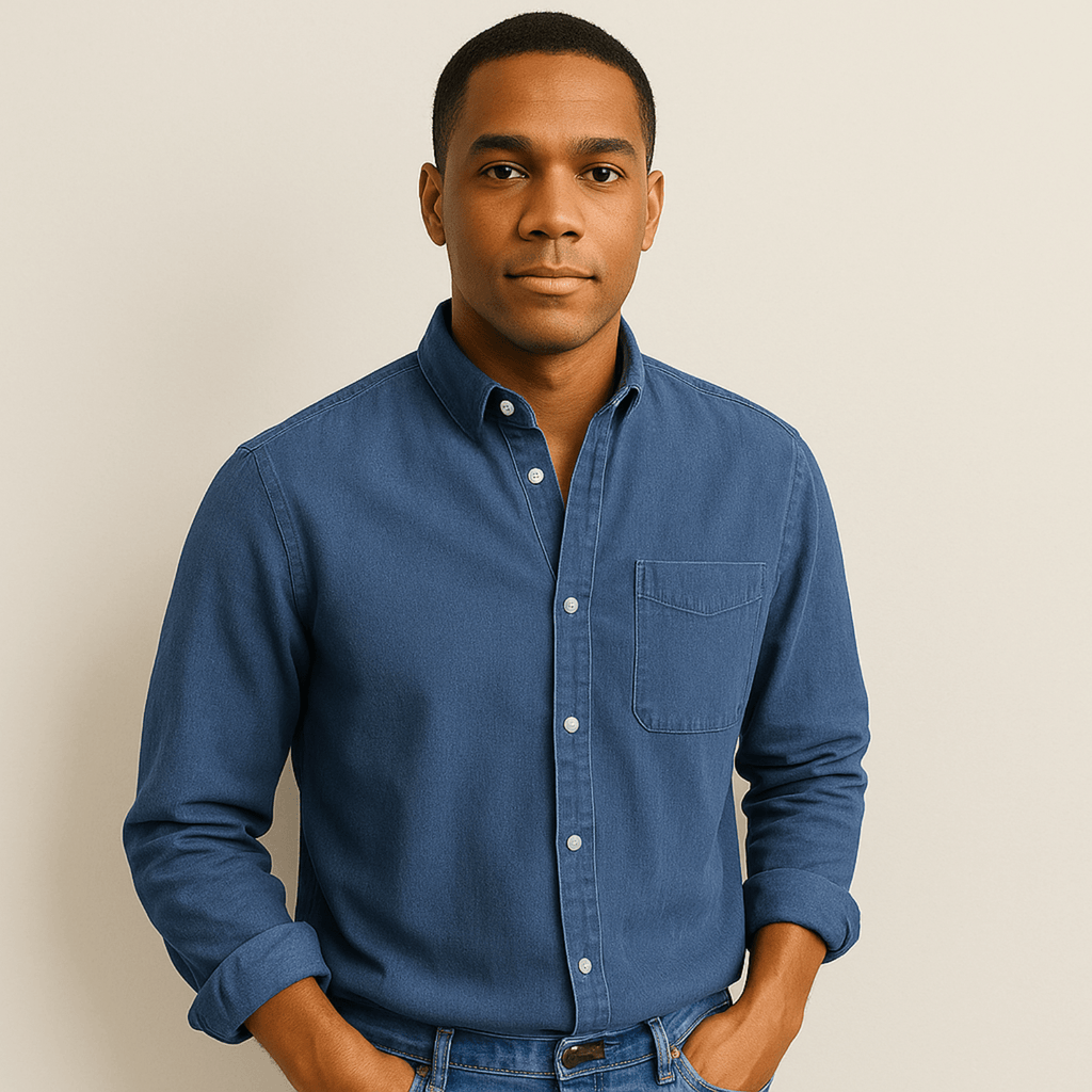 Fynn Men's Long Sleeve Shirt – Classic, Comfortable & Versatile Wardrobe Essential 4
