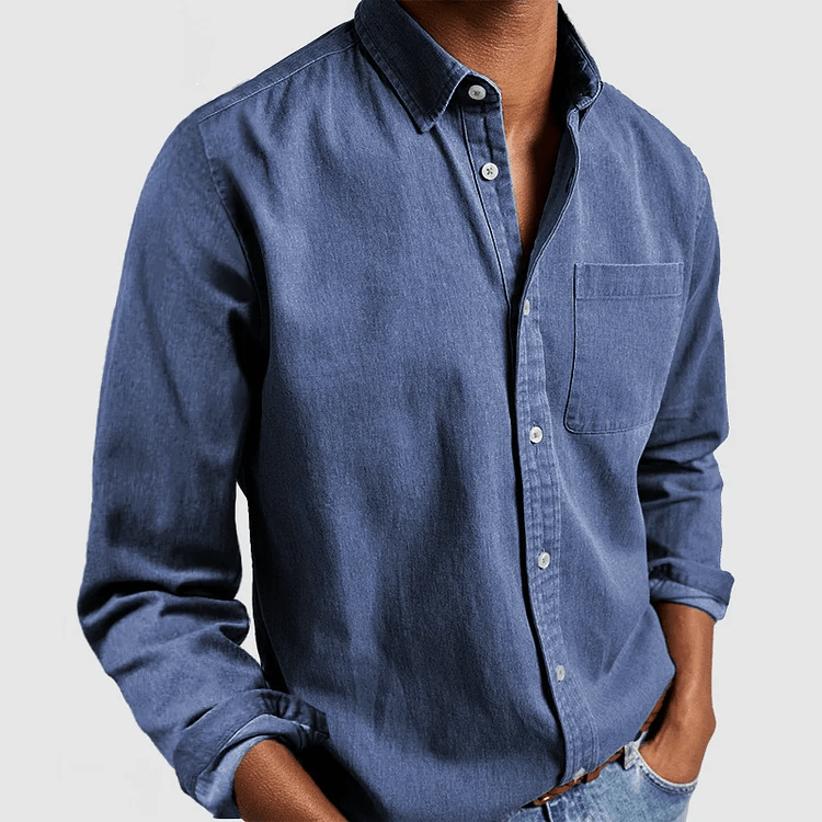 Fynn Men's Long Sleeve Shirt – Classic, Comfortable & Versatile Wardrobe Essential 5