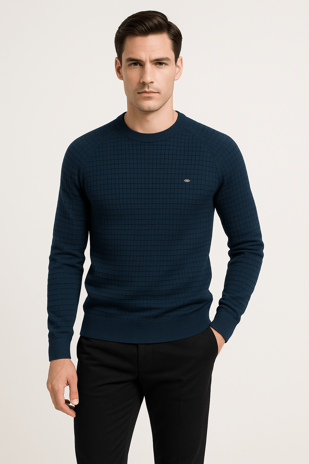 Men’s Structured Sweatshirt – Soft Breathable Fabric, Loose Fit