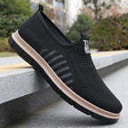 Men Slip-On Sneakers – Breathable Knitted Mesh, Easy to Wear