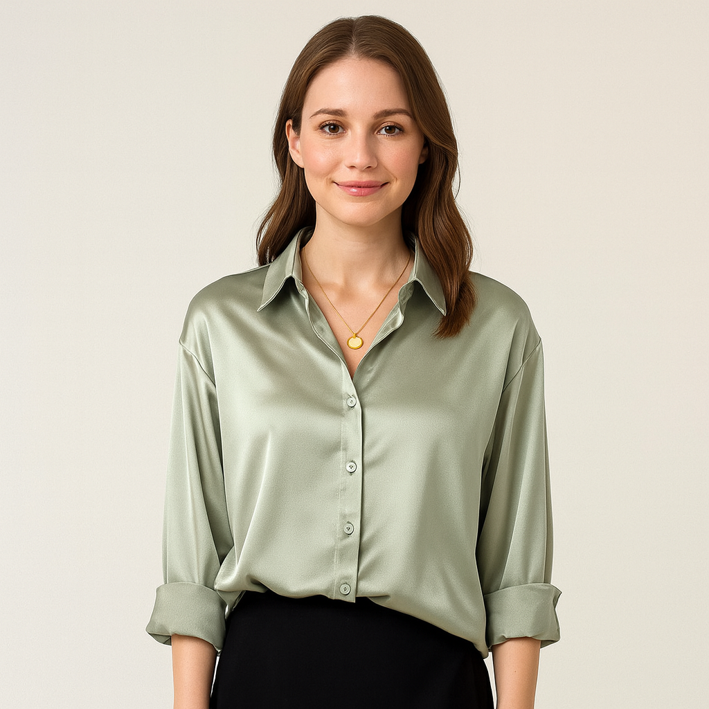 Women’s Silk Blouse – Vintage Inspired Elegant Top