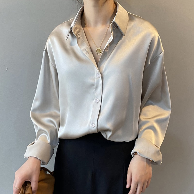 Women’s Silk Blouse – Vintage Inspired Elegant Top