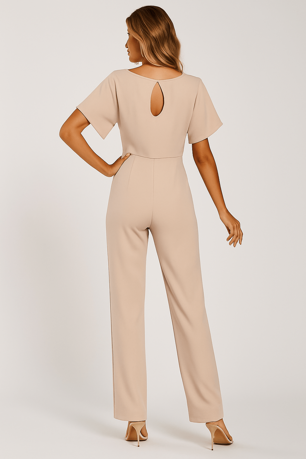 Elza Chic Tie-Belt Jumpsuit – Modern & Flattering Fit
