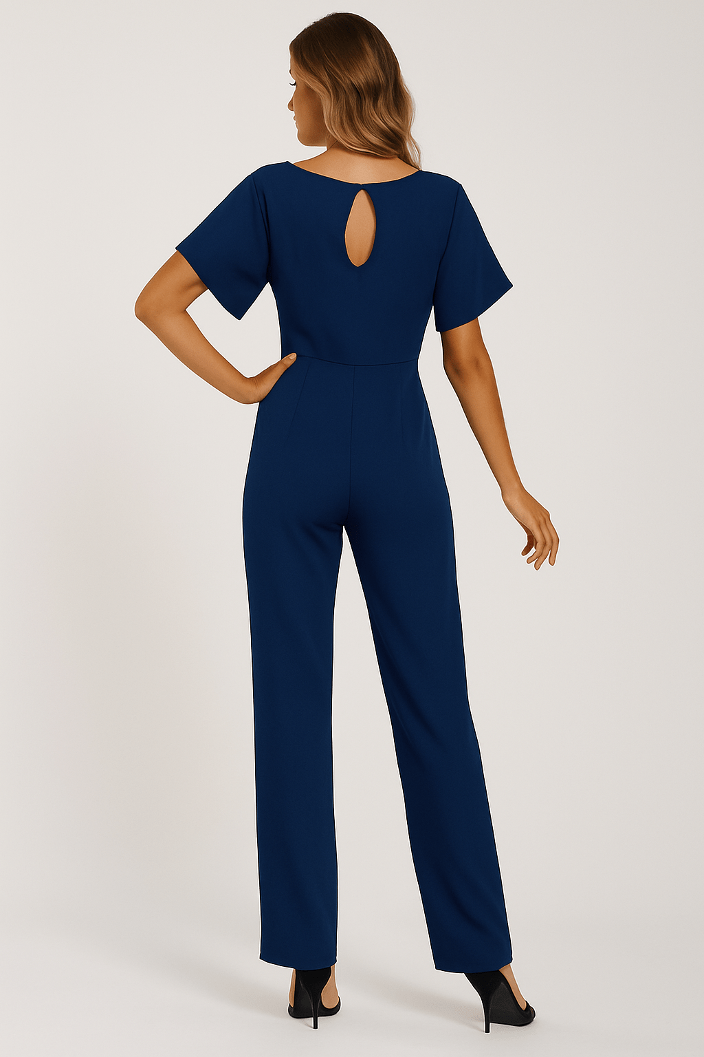 Elza Chic Tie-Belt Jumpsuit – Modern & Flattering Fit