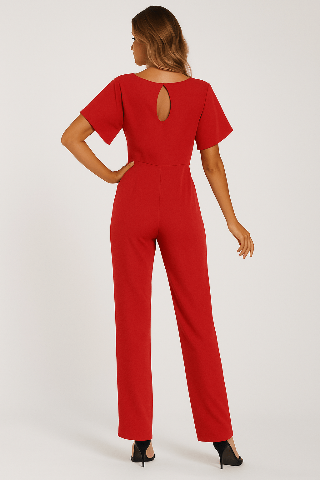 Elza Chic Tie-Belt Jumpsuit – Modern & Flattering Fit