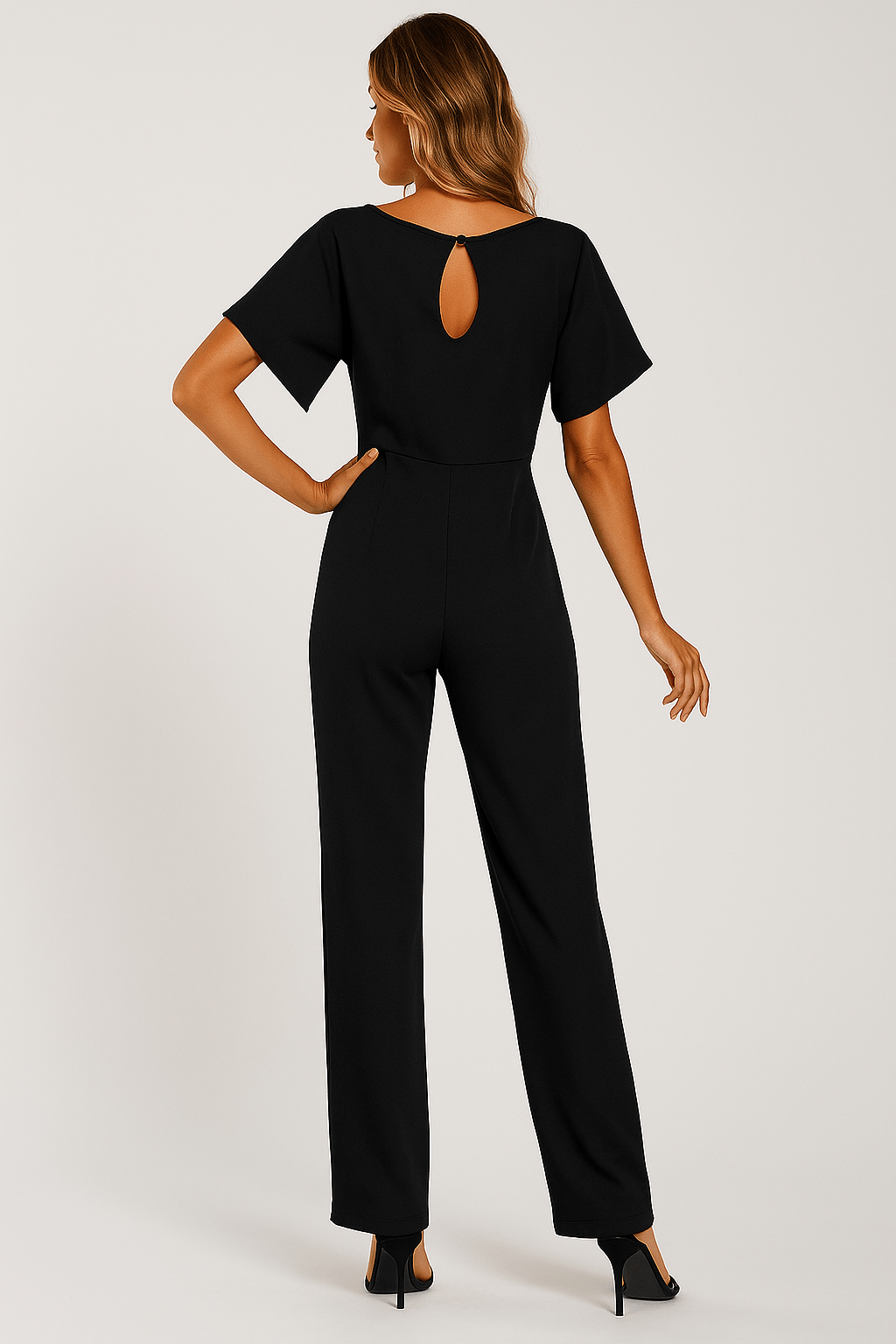 Elza Chic Tie-Belt Jumpsuit – Modern & Flattering Fit