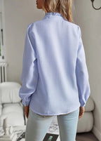 Women’s Ruffled Long-Sleeve Blouse