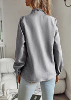 Women’s Ruffled Long-Sleeve Blouse