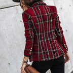 Avea Checked Blazer for Women – Plaid Tailored Jacket